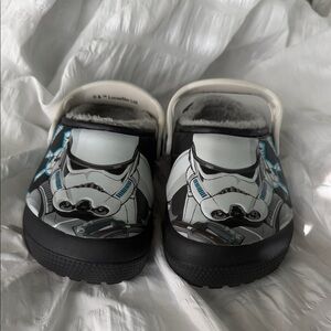 CROCS Kids Stormtrooper Slippers Black White